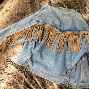 Fringe Denim Jacket
